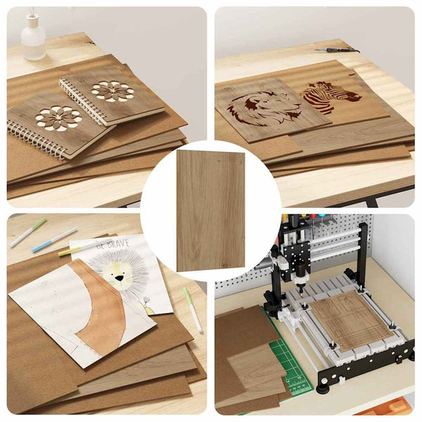 Deko Platten Artisan-Eiche 30x42cm, 50 Stk.
