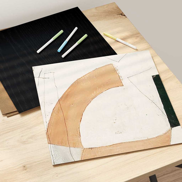 Deko Platten Eiche Schwarz 30x30cm, 50 Stk