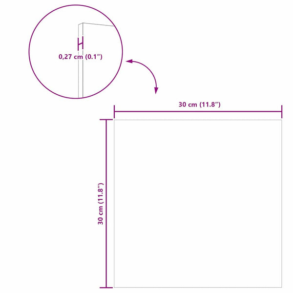 Deko Platten Altholz 30x30cm, 50 Stk.