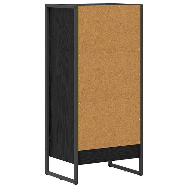 vidaXL Bibliothèque Noir aspect chêne 40 x 30 x 86,5 cm