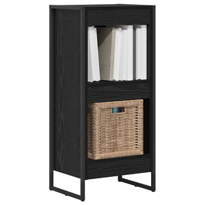 vidaXL Bibliothèque Noir aspect chêne 40 x 30 x 86,5 cm
