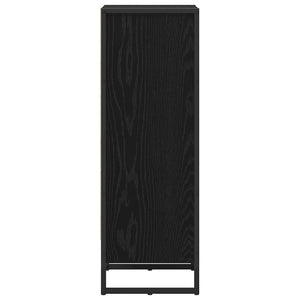 vidaXL Bibliothèque Noir aspect chêne 40 x 30 x 86,5 cm