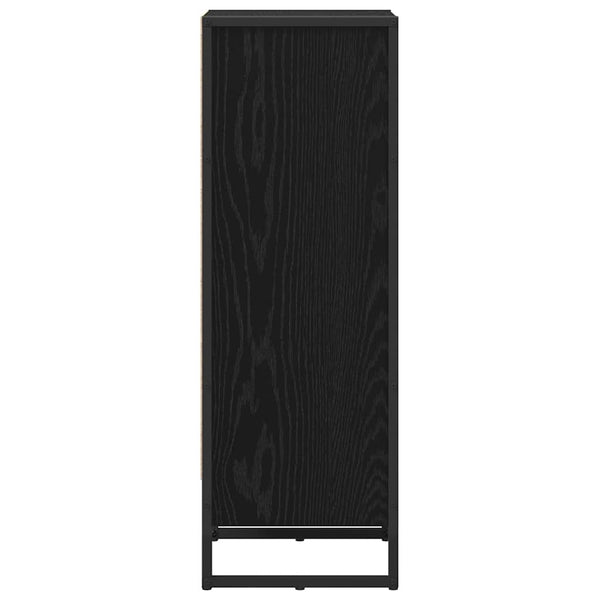 vidaXL Bibliothèque Noir aspect chêne 40 x 30 x 86,5 cm