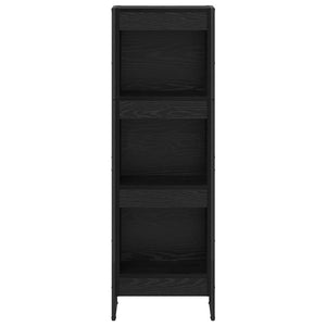 vidaXL Bibliothèque noir aspect chêne 40 x 30 x 121 cm Bois d'ingénierie