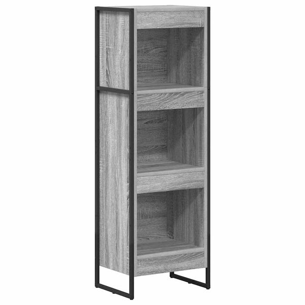 Graues Bücherregal Sonoma, 40x30x121 cm