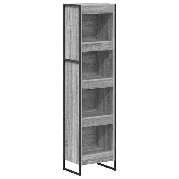 Graues Bücherregal Sonoma 40x30x155cm