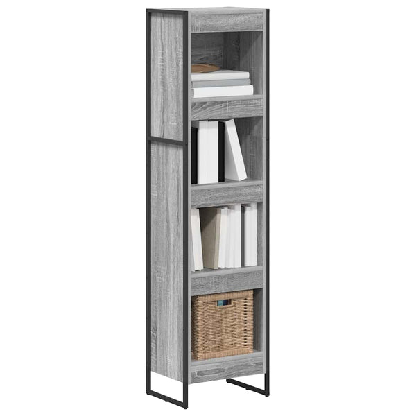 Graues Bücherregal Sonoma 40x30x155cm