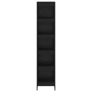Bücherregal Schwarz Eichen-Optik