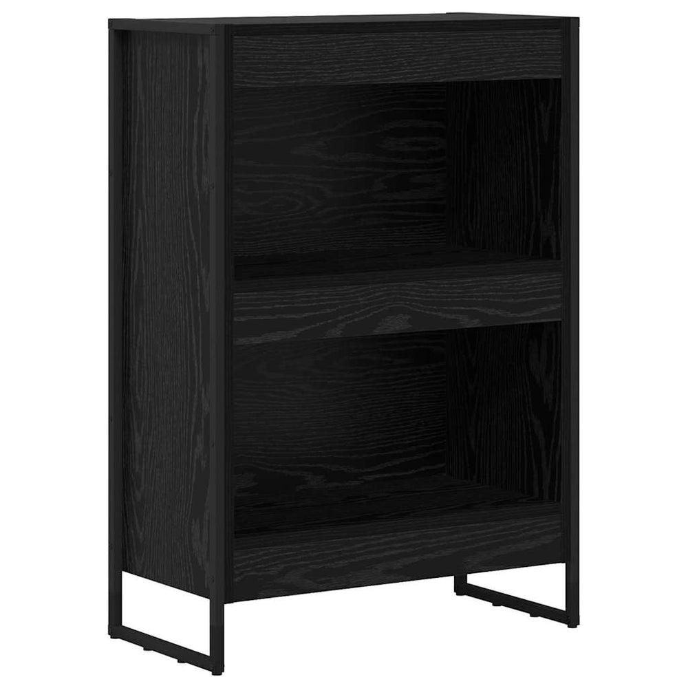 Bücherregal Schwarz Eichenoptik