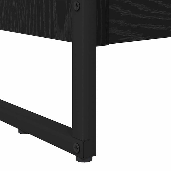 vidaXL Bibliothèque noir aspect chêne 60 x 30 x 121 cm bois d'ingénierie