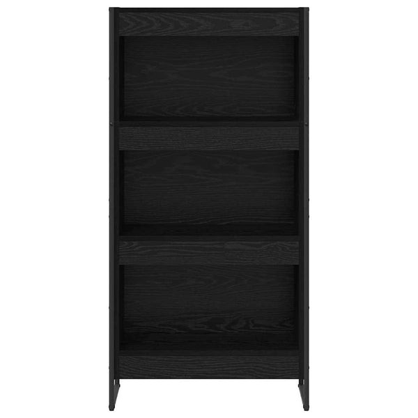 vidaXL Bibliothèque noir aspect chêne 60 x 30 x 121 cm bois d'ingénierie