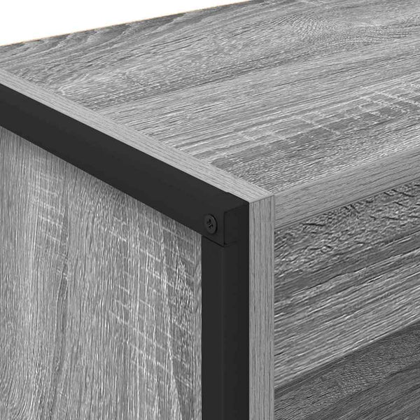 Bücherregal Sonoma Grau 60x30x121cm