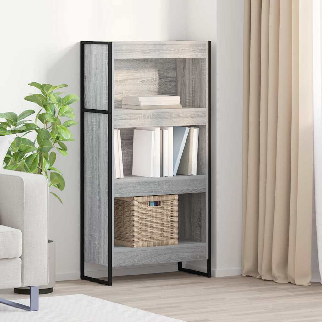 Bücherregal Sonoma Grau 60x30x121cm