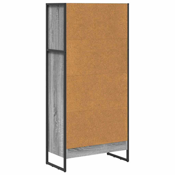 Bücherregal Sonoma Grau 60x30x121cm