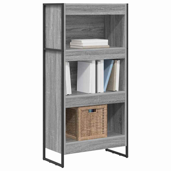 Bücherregal Sonoma Grau 60x30x121cm