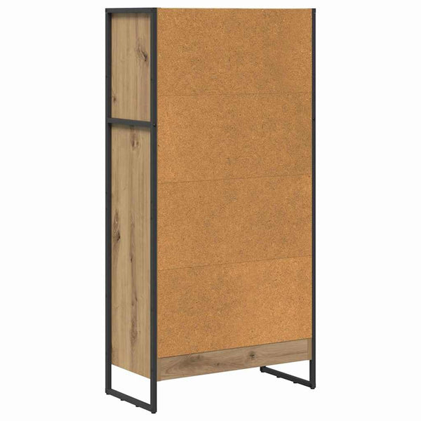 Bücherregal Eiche 60x30x121cm