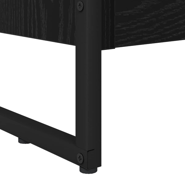 vidaXL Bibliothèque Noir aspect chêne 60 x 30 x 155 cm Bois d'ingénierie