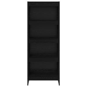 vidaXL Bibliothèque Noir aspect chêne 60 x 30 x 155 cm Bois d'ingénierie