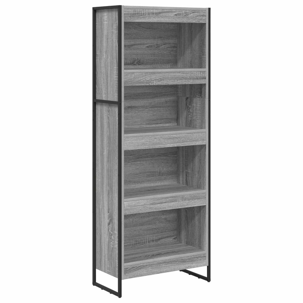 Bücherregal Graues Sonoma 60x30x155 cm
