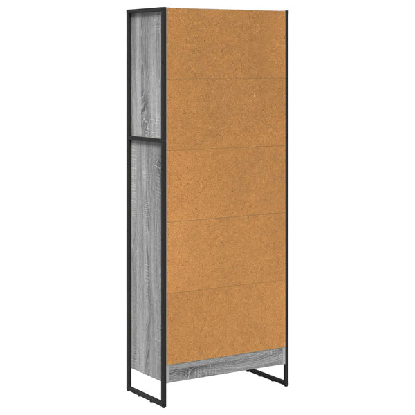 Bücherregal Graues Sonoma 60x30x155 cm