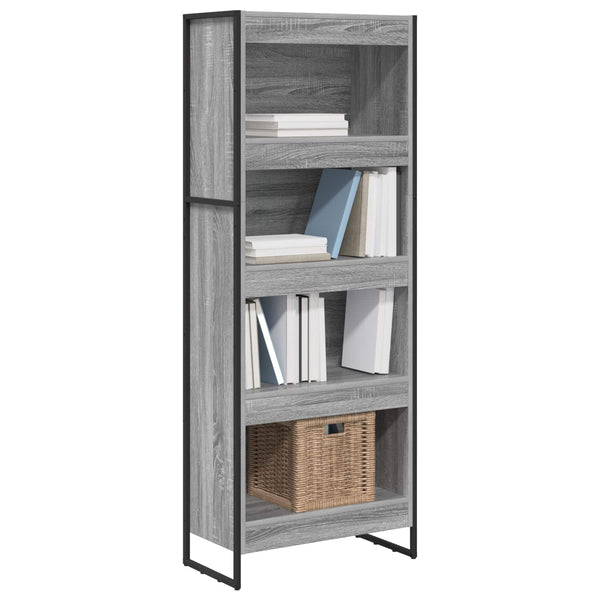 Bücherregal Graues Sonoma 60x30x155 cm