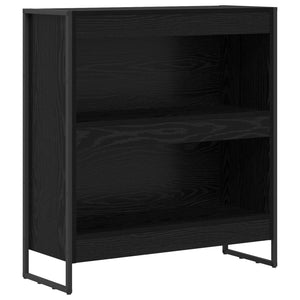vidaXL Bibliothèque noir aspect chêne 80 x 30 x 86,5 cm