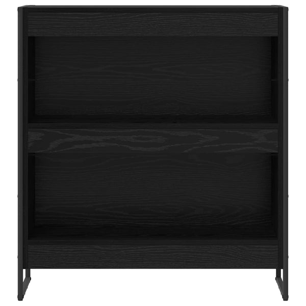 vidaXL Bibliothèque noir aspect chêne 80 x 30 x 86,5 cm