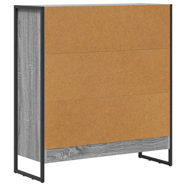 Bücherregal Grau Sonoma 80cm