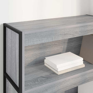 Bücherregal Grau Sonoma 80x30x121cm