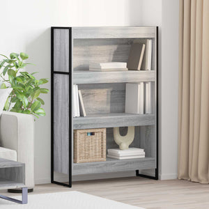 Bücherregal Grau Sonoma 80x30x121cm