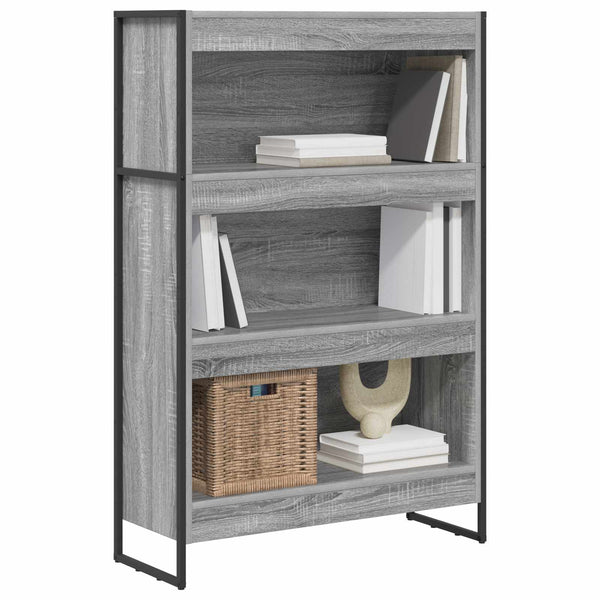Bücherregal Grau Sonoma 80x30x121cm