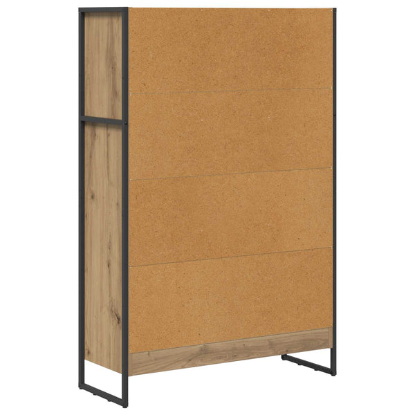 Bücherregal Eiche 80x30x121cm