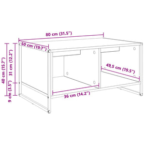 Couchtisch Sonoma Holzwerkstoff 80x50 cm