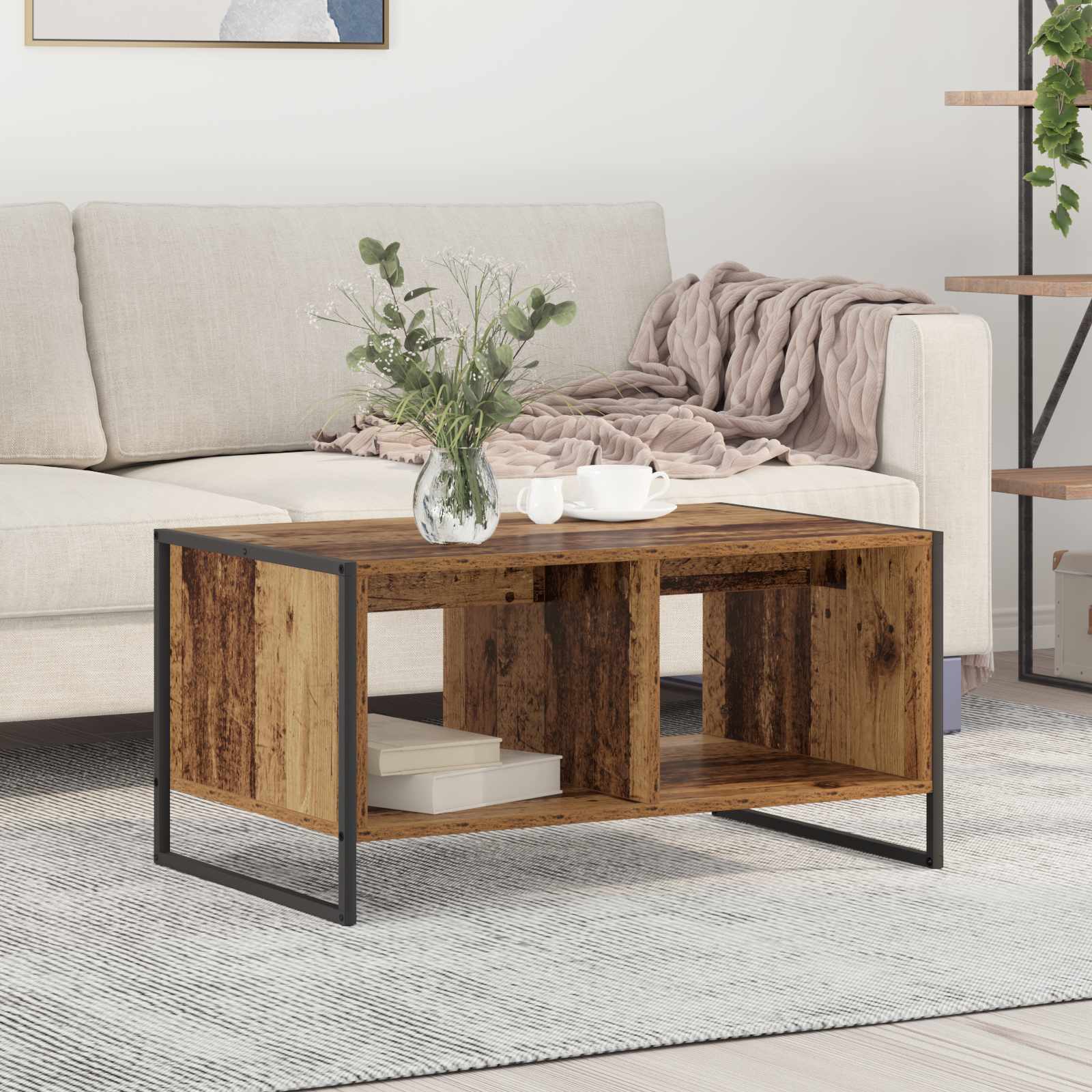 Couchtisch Altholz 80x50 cm