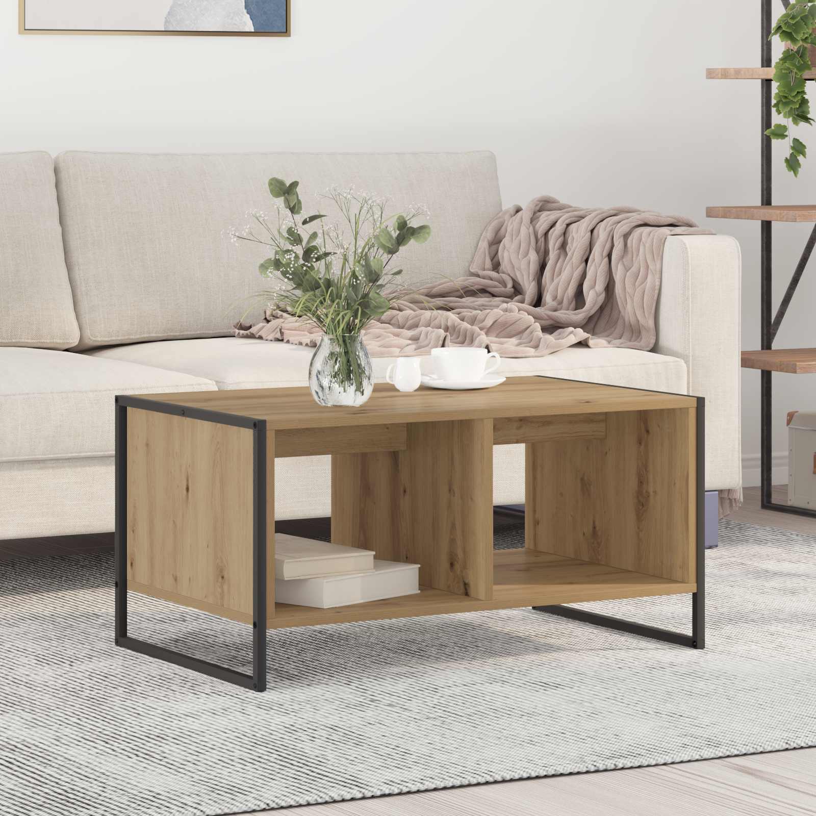 Couchtisch Eiche 80x50 cm