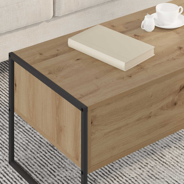 Couchtisch Eiche Kunsthandwerk 100x46 cm