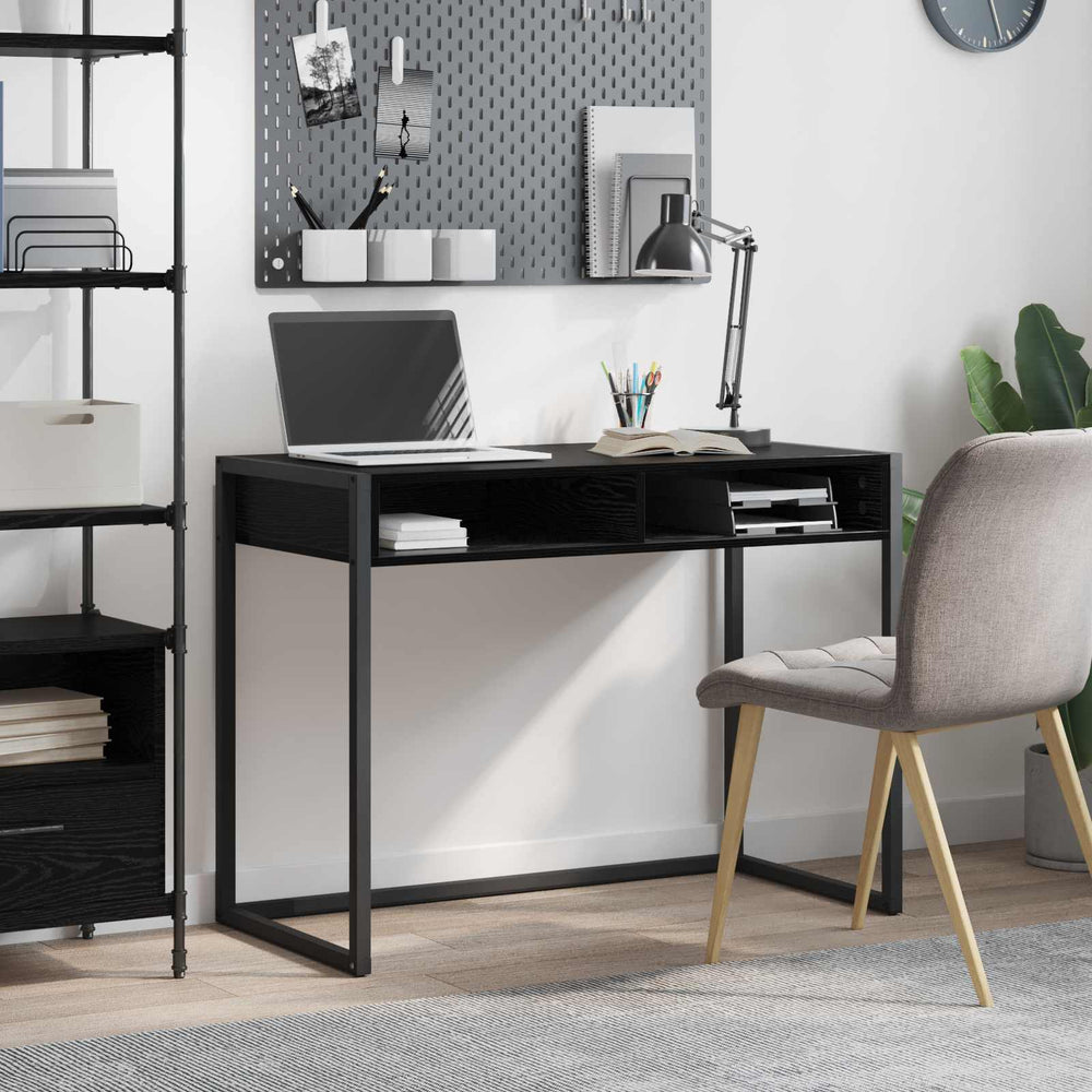 Schreibtisch Schwarz Eiche 100x50 cm