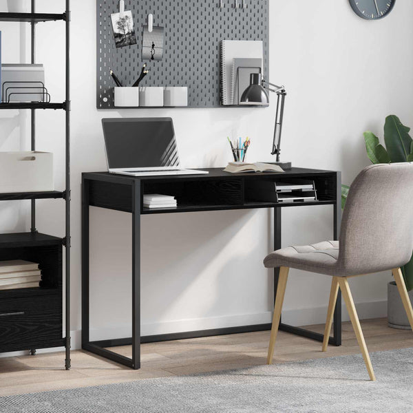 Schreibtisch Schwarz Eiche 100x50 cm