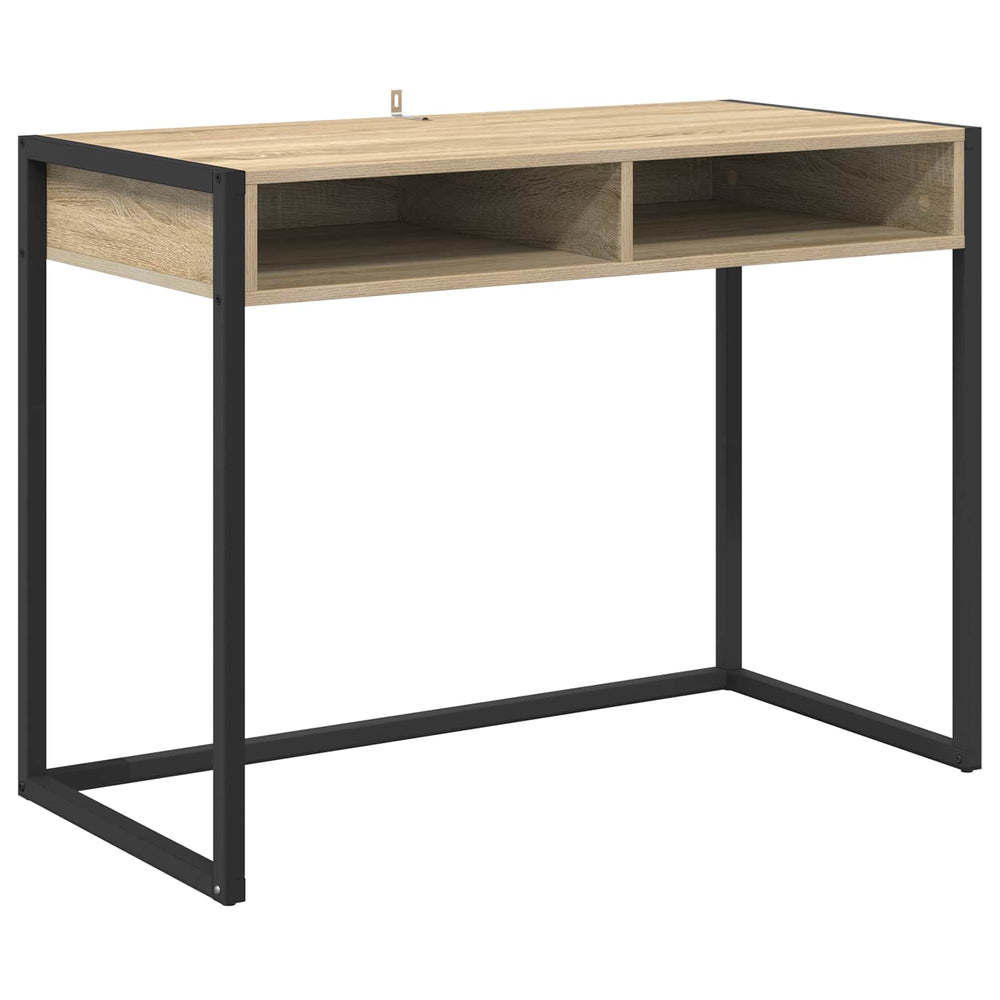 Schreibtisch Sonoma mit Stauraum, 100 cm