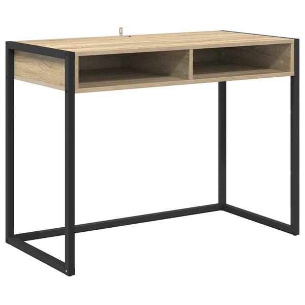 Schreibtisch Sonoma mit Stauraum, 100 cm