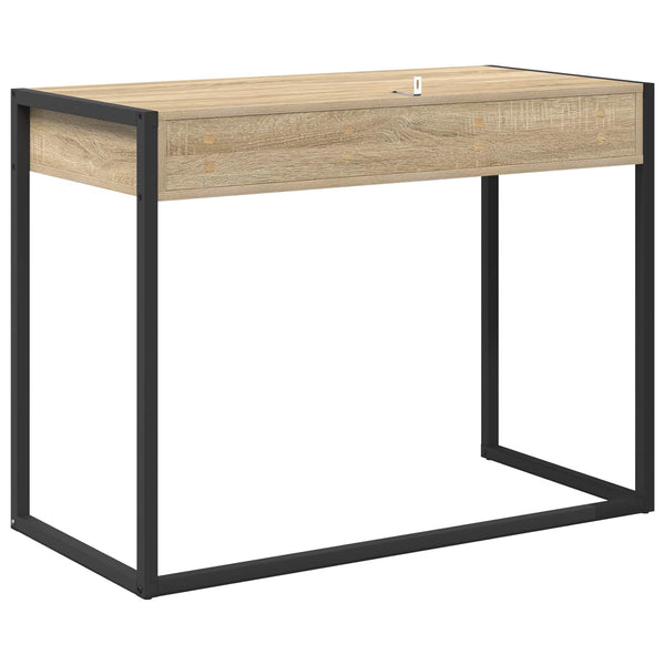 Schreibtisch Sonoma mit Stauraum, 100 cm
