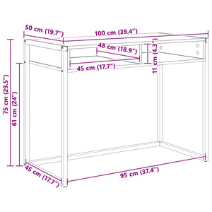 Schreibtisch Raucharbe 100x50 cm