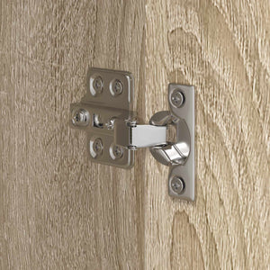 vidaXL Armoire de salle de bain avec porte chêne Sonoma 40 x 30 x 180 cm Bois d'ingénierie