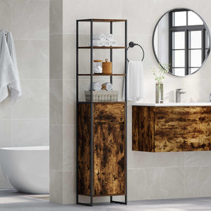 Badezimmerschrank Holzwerkstoff Raucharbe 180cm