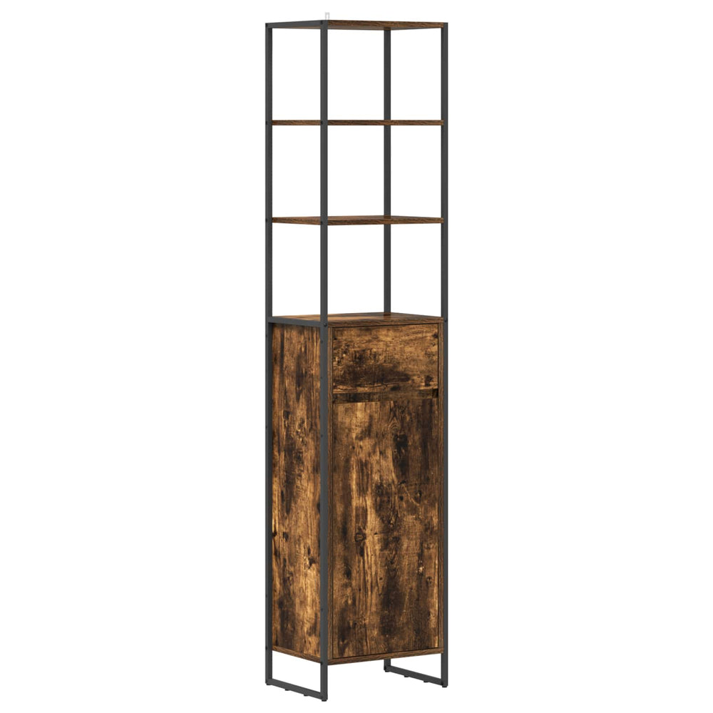 Badezimmerschrank Holzwerkstoff Raucharbe 180cm