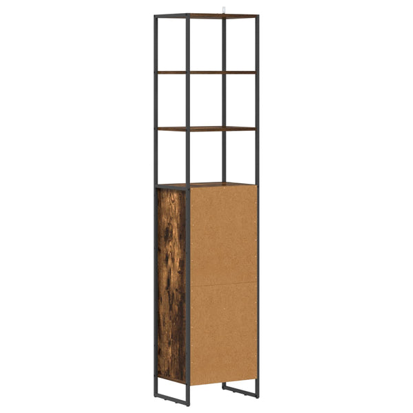 Badezimmerschrank Holzwerkstoff Raucharbe 180cm