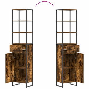 Badezimmerschrank Holzwerkstoff Raucharbe 180cm