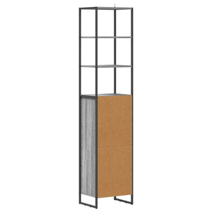 Badezimmerschrank Grau Sonoma 40x30x180cm