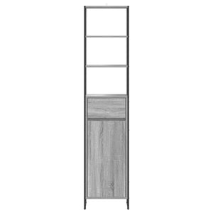 Badezimmerschrank Grau Sonoma 40x30x180cm