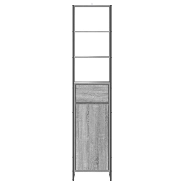 Badezimmerschrank Grau Sonoma 40x30x180cm